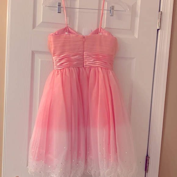 Riva design, short pink ombré dress size 6 - Picture 2 of 2